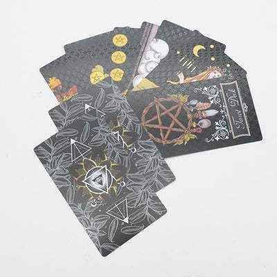 Olivenorma Schwarzes Dreieck böses Auge Tarot Deck Karten