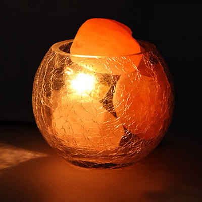 Olivenorma Kreative Eiskracken-Glas-Tank Himalaya-Pink-Salzlampen