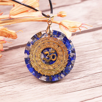 Olivenorma Bewusstsein erhöhen - Lapis Lazuli Orgone Energy Halskette 