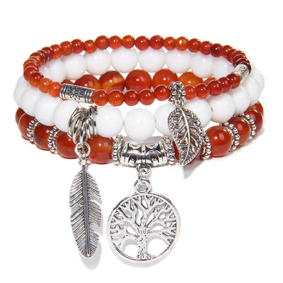 Olivenorma "Nature's Healing Moments" Lebensbaum 3-teiliges Armband-Set 