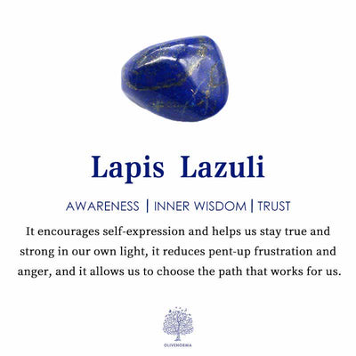 Olivenorma Bewusstsein erhöhen - Lapis Lazuli Orgone Energy Halskette 