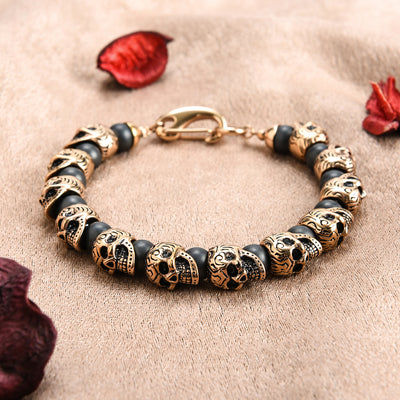 Olivenorma Armband aus natürlichem Tigerauge, handgefertigt, Edelstahl