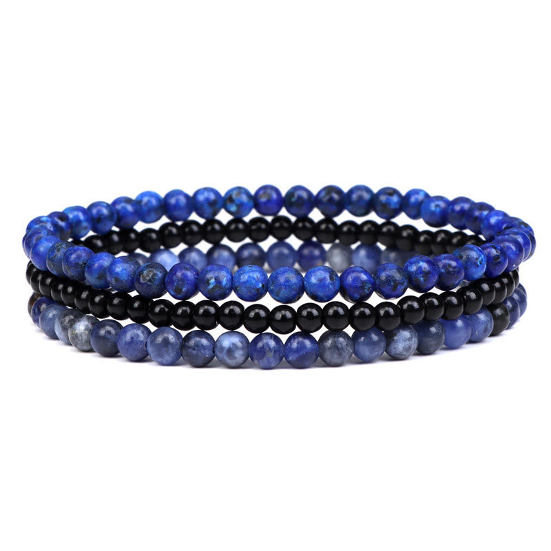 Olivenorma Schutz vor negativen Energien Lapis Lazuli Armband