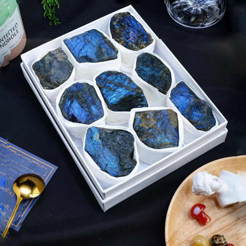 Olivenorma Labradorite Grobes Kristallset Naturstein