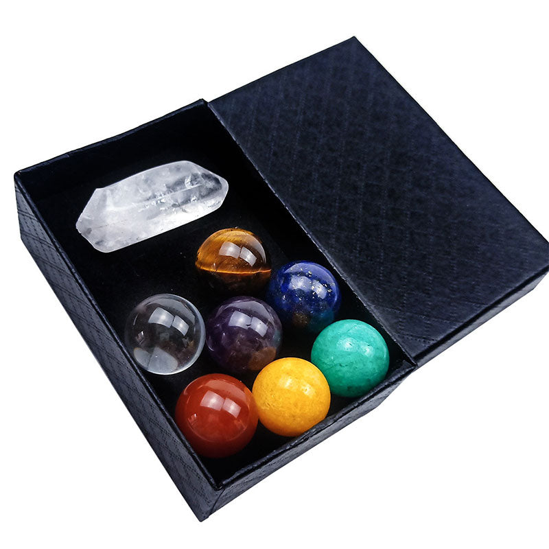 Chakra Regenbogen Ball Kristall Set 