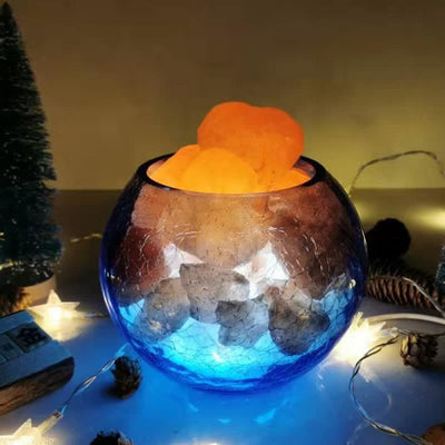 Olivenorma Kreative Eiskracken-Glas-Tank Himalaya-Pink-Salzlampen