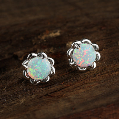 Olivenorma Vier-Krallen-Opal-Luxus-Ohrringe - image 8