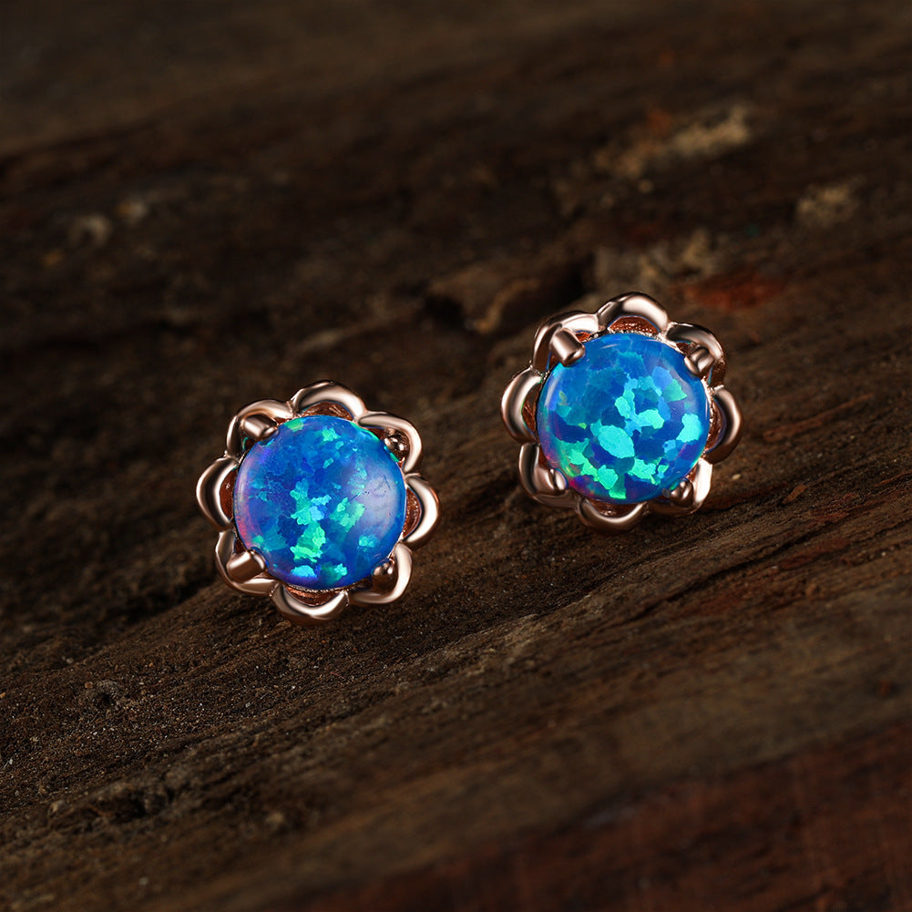 Olivenorma Vier-Krallen-Opal-Luxus-Ohrringe - image 5