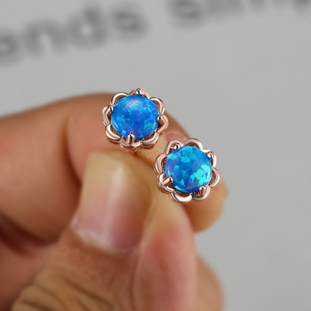 Olivenorma Vier-Krallen-Opal-Luxus-Ohrringe - image 4