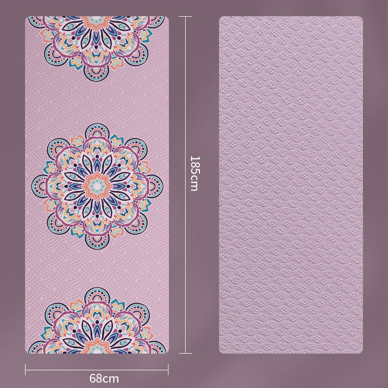 Olivenorma umweltfreundliche TPE Mandala-Druck 8mm Yoga-Matte 
