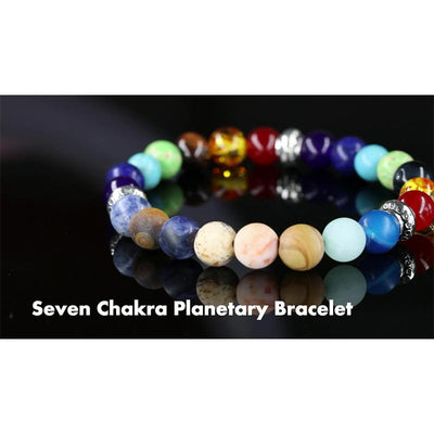 Kosmischer Planet Sieben Chakra Armband 