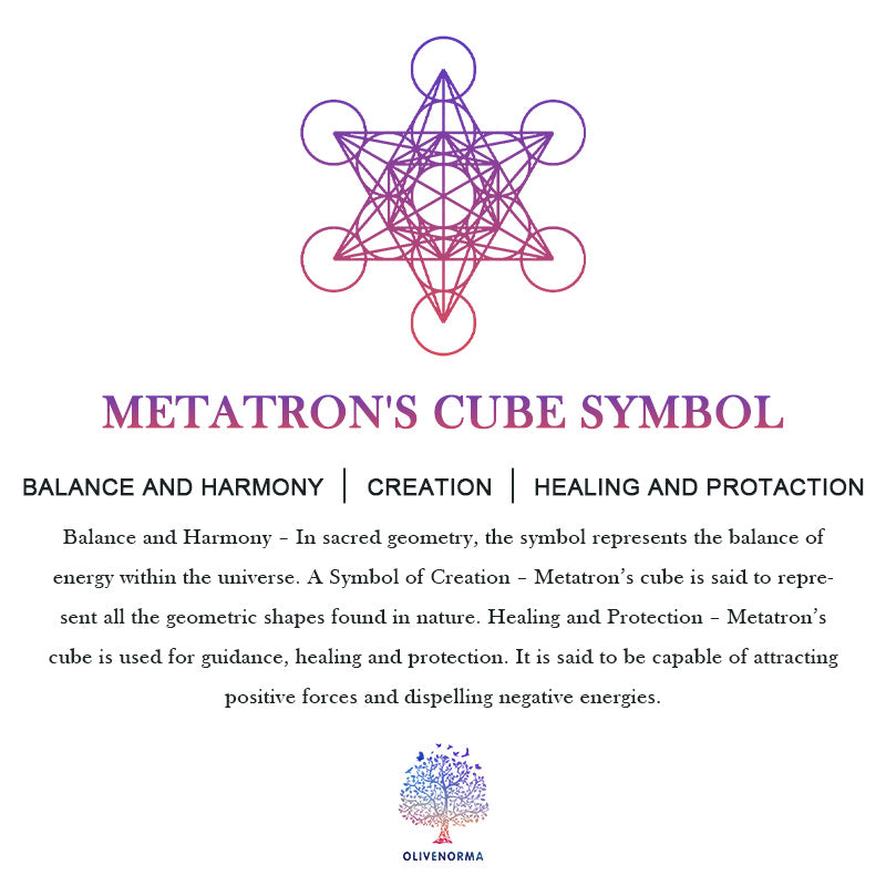 Olivenorma Peridot Metatron's Cube Orgon-Pyramide