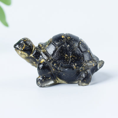 Olivenorma Kristallsplitter Kleiner Schildkröte Edelsteindekoration - image 20