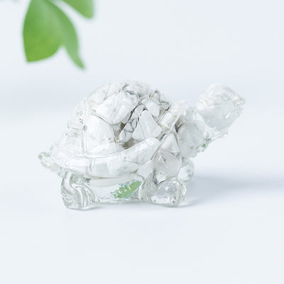 Olivenorma Kristallsplitter Kleiner Schildkröte Edelsteindekoration - image 38