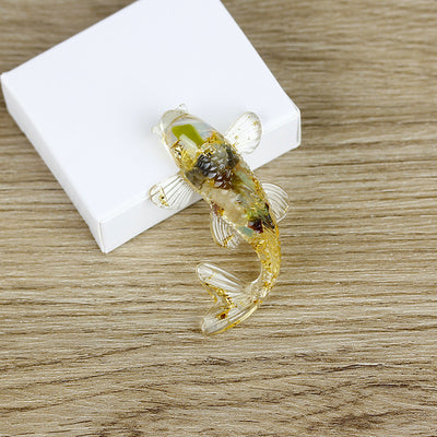 Olivenorma Ocean Harmony Kristallfischfigur Edelsteindekoration - Katzenaugenstein - Mit Karte - image 21