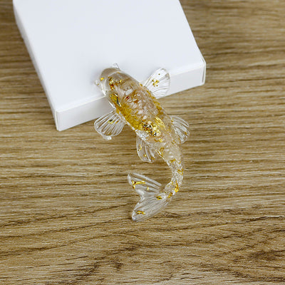 Olivenorma Ocean Harmony Kristallfischfigur Edelsteindekoration - Geisterstein - Mit Karte - image 27