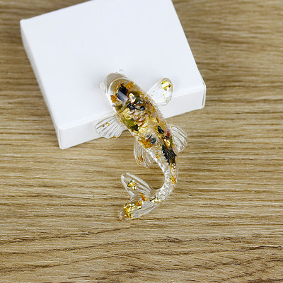 Olivenorma Ocean Harmony Kristallfischfigur Edelsteindekoration - Turmalin - Mit Karte - image 33