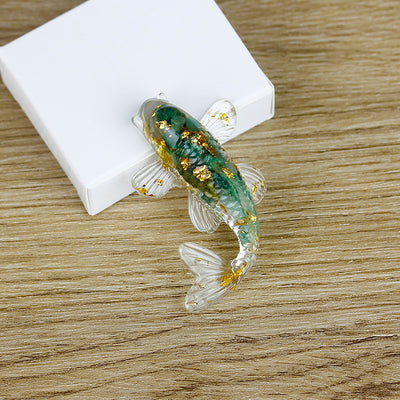 Olivenorma Ocean Harmony Kristallfischfigur Edelsteindekoration - Südafrikanischer Türkis - Mit Karte - image 34