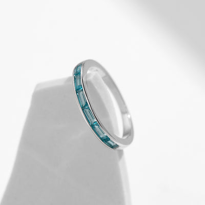 Olivenorma S925 Sterling Silber Paraiba Turmalin Sonnenblumenring 