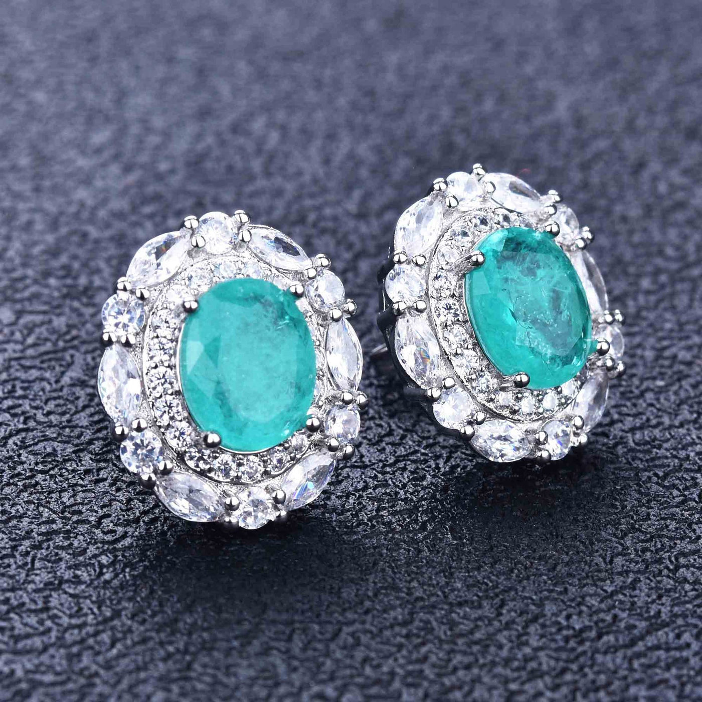 Olivenorma Flowers Paraiba Turmalin Schmuckset 