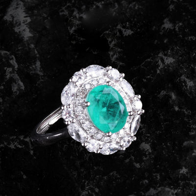 Olivenorma Flowers Paraiba Turmalin Schmuckset 