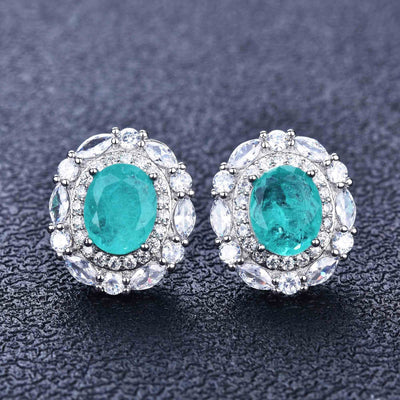 Olivenorma Flowers Paraiba Turmalin Schmuckset 