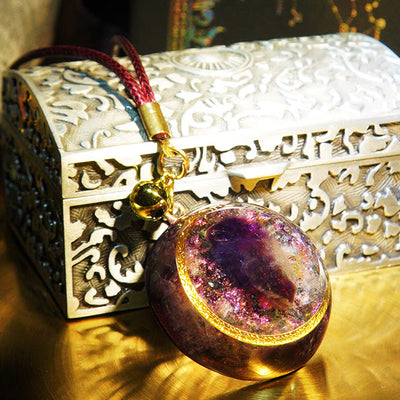 Olivenorma Amethyst Healing Orgone Halskette 