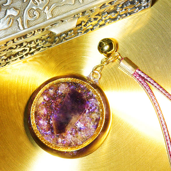 Olivenorma Amethyst Healing Orgone Halskette 