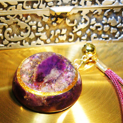 Olivenorma Amethyst Healing Orgone Halskette 