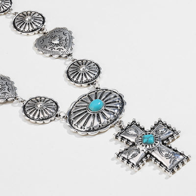 Olivenorma Love Cross Schmuckset aus Legierung im antiken Design - image 2