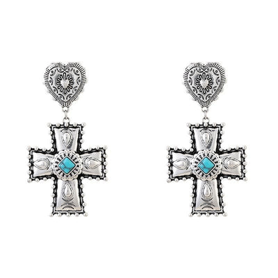 Olivenorma Love Cross Schmuckset aus Legierung im antiken Design - image 5