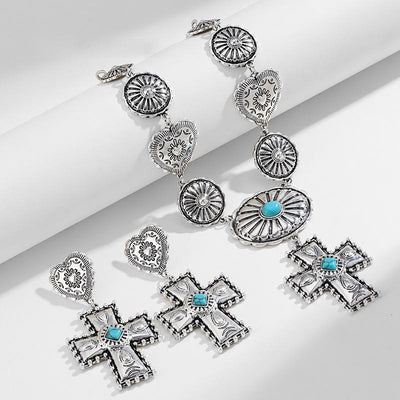 Olivenorma Love Cross Schmuckset aus Legierung im antiken Design - Schmuckset - image 0