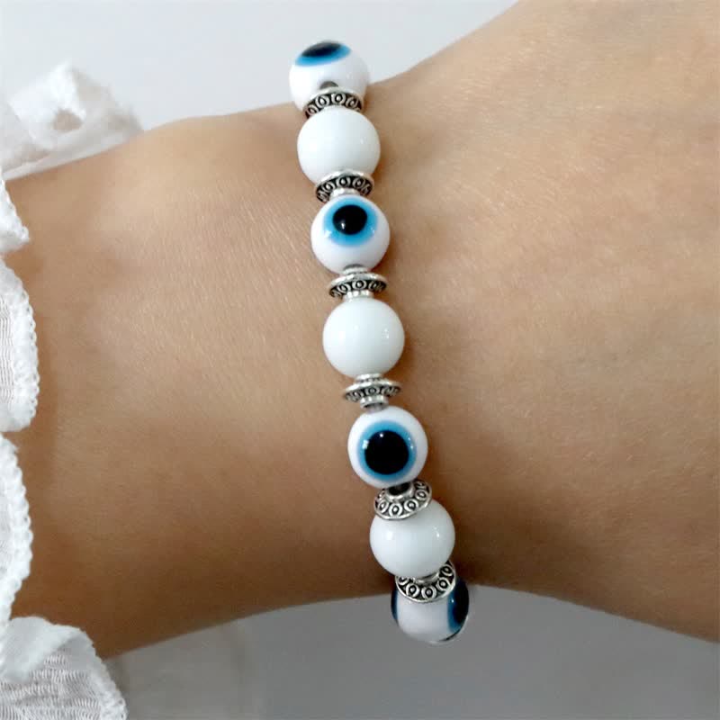 Olivenorma Böse-Auge Natürliche Steinperlen Armband