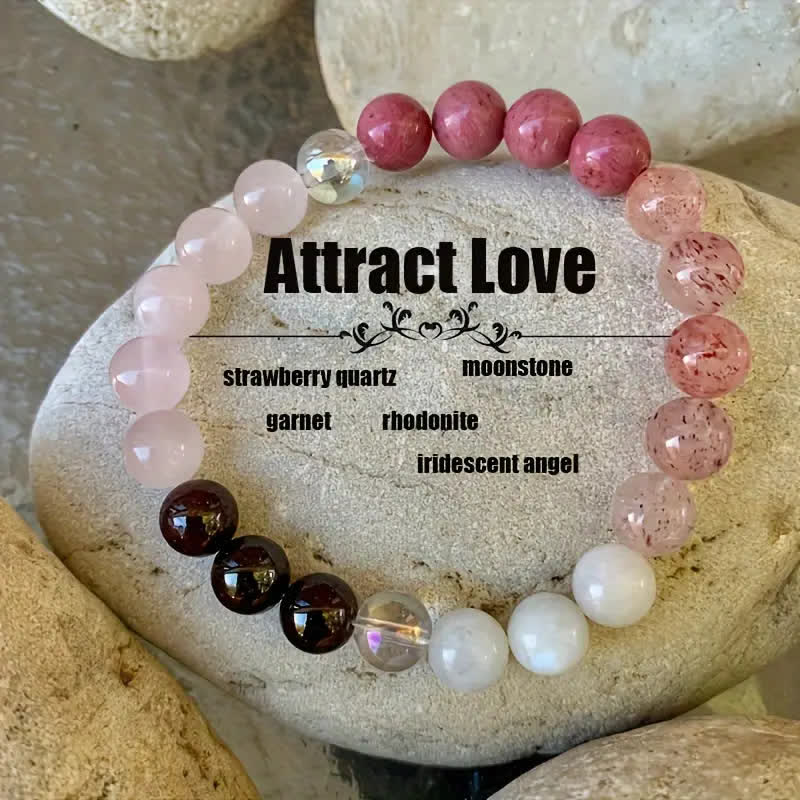 Olivenorma "Attract Love" Natursteinperlen-Armband