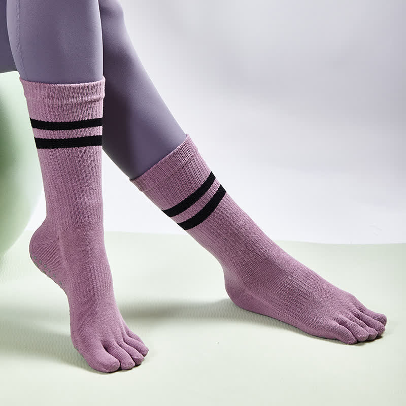 Olivenorma Pilates Anti-Rutsch Fünf-Finger-Socken Yoga Socken