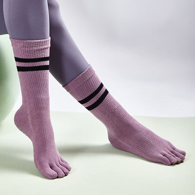 Olivenorma Pilates Anti-Rutsch Fünf-Finger-Socken Yoga Socken