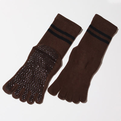 Olivenorma Pilates Anti-Rutsch Fünf-Finger-Socken Yoga Socken