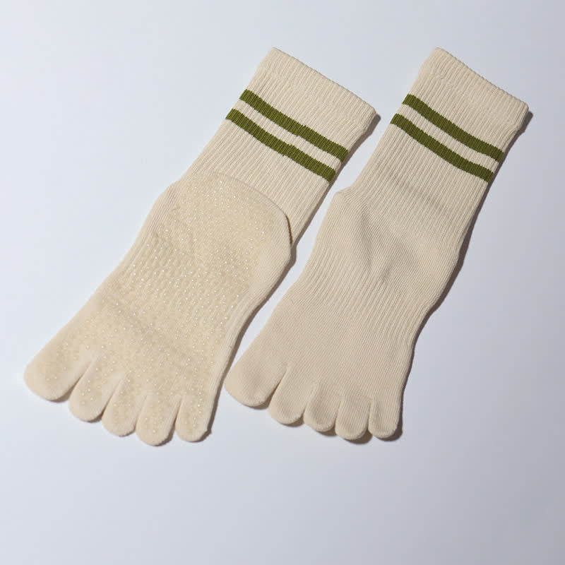 Olivenorma Pilates Anti-Rutsch Fünf-Finger-Socken Yoga Socken