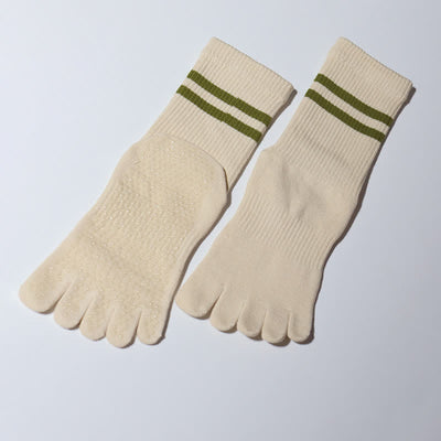 Olivenorma Pilates Anti-Rutsch Fünf-Finger-Socken Yoga Socken