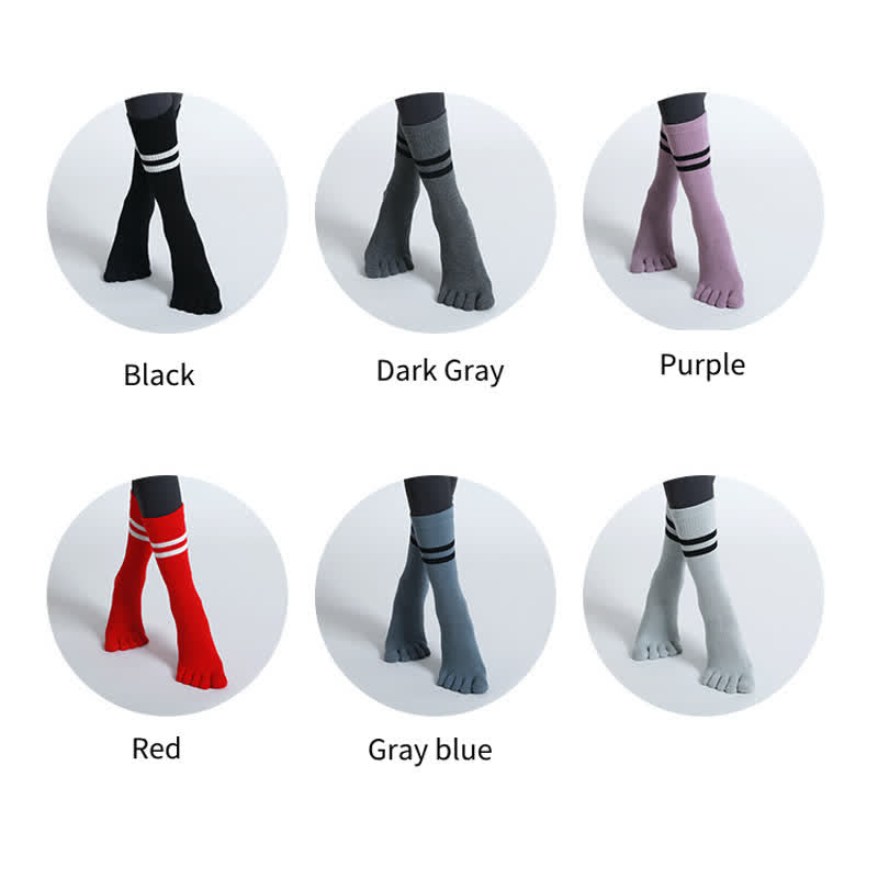 Olivenorma Pilates Anti-Rutsch Fünf-Finger-Socken Yoga Socken