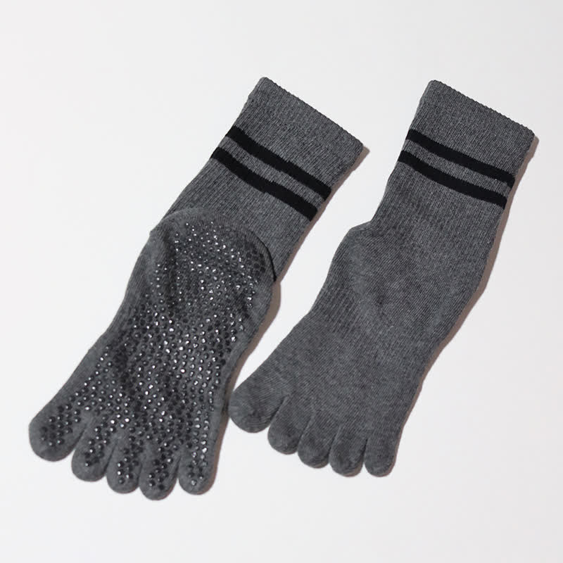 Olivenorma Pilates Anti-Rutsch Fünf-Finger-Socken Yoga Socken