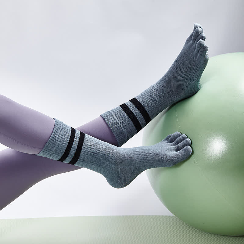 Olivenorma Pilates Anti-Rutsch Fünf-Finger-Socken Yoga Socken