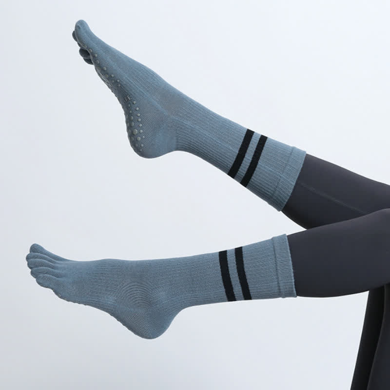 Olivenorma Pilates Anti-Rutsch Fünf-Finger-Socken Yoga Socken
