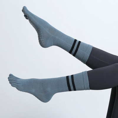 Olivenorma Pilates Anti-Rutsch Fünf-Finger-Socken Yoga Socken