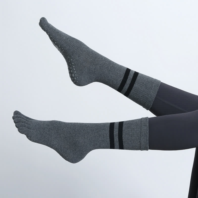 Olivenorma Pilates Anti-Rutsch Fünf-Finger-Socken Yoga Socken