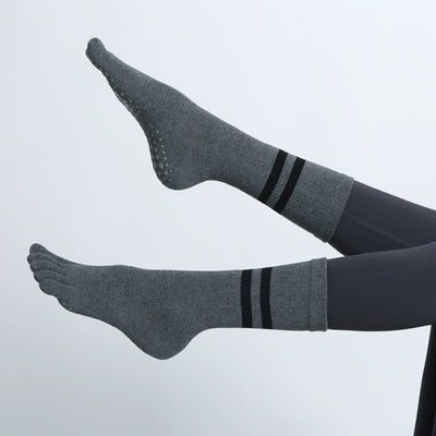 Olivenorma Pilates Anti-Rutsch Fünf-Finger-Socken Yoga Socken