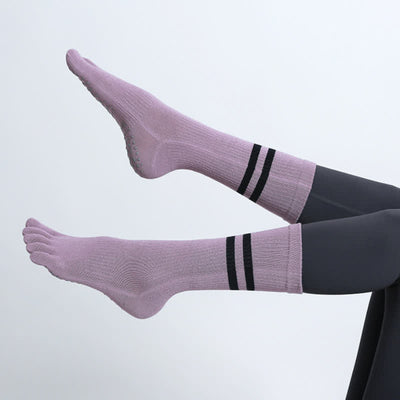 Olivenorma Pilates Anti-Rutsch Fünf-Finger-Socken Yoga Socken
