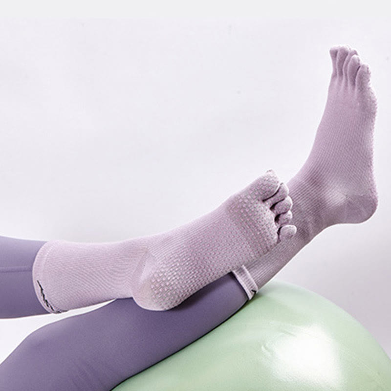 Olivenorma 5-Zehen Barfußgefühl Sport Yoga Socken