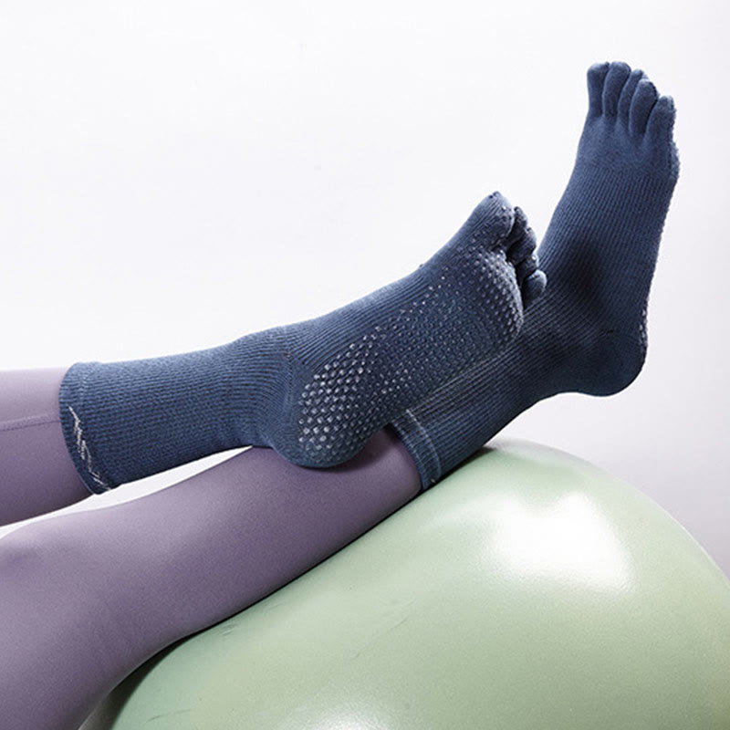 Olivenorma 5-Zehen Barfußgefühl Sport Yoga Socken