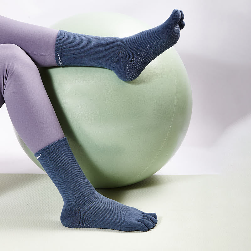 Olivenorma 5-Zehen Barfußgefühl Sport Yoga Socken